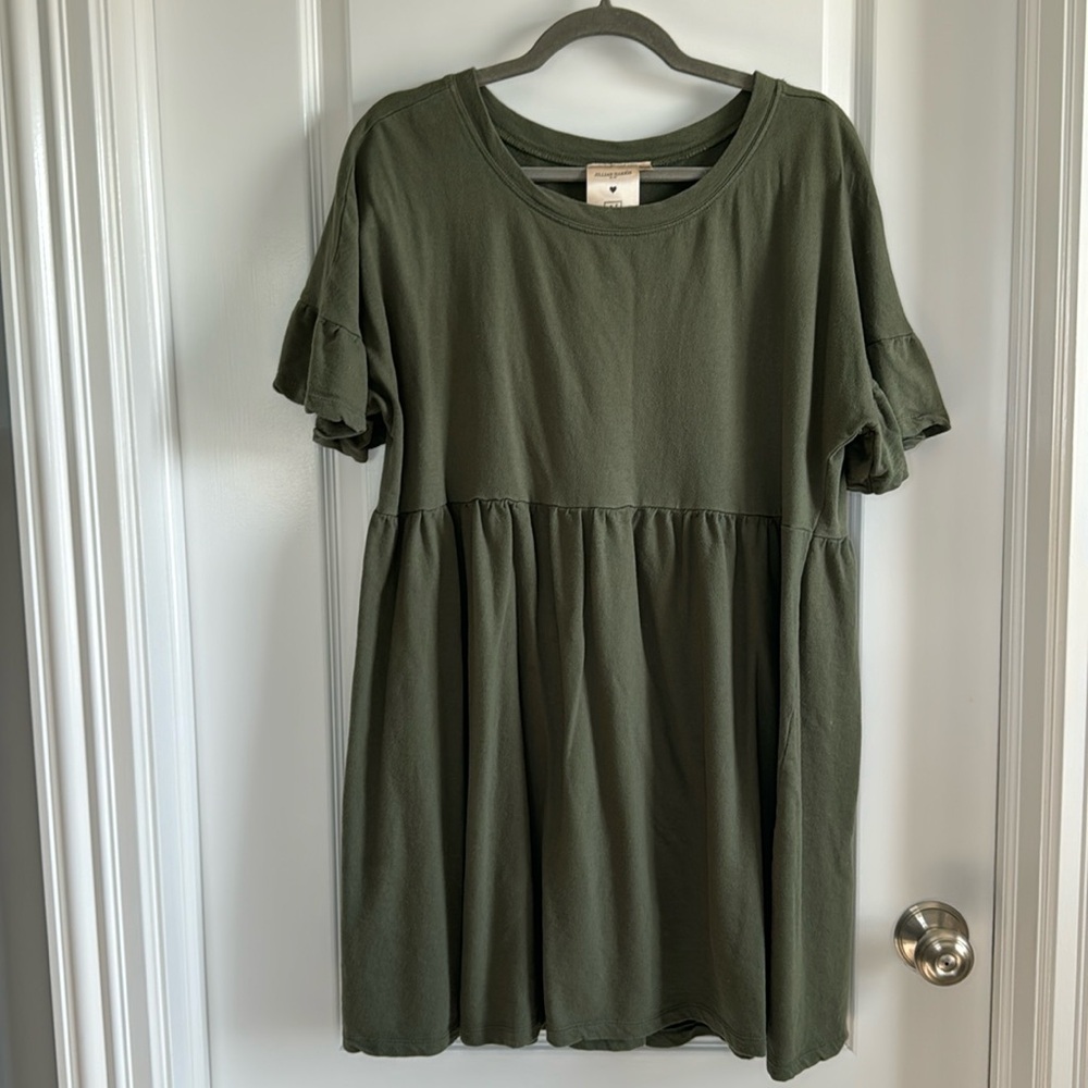 Jilly box Jillian Harris x Jardine Domaine dress in olive green